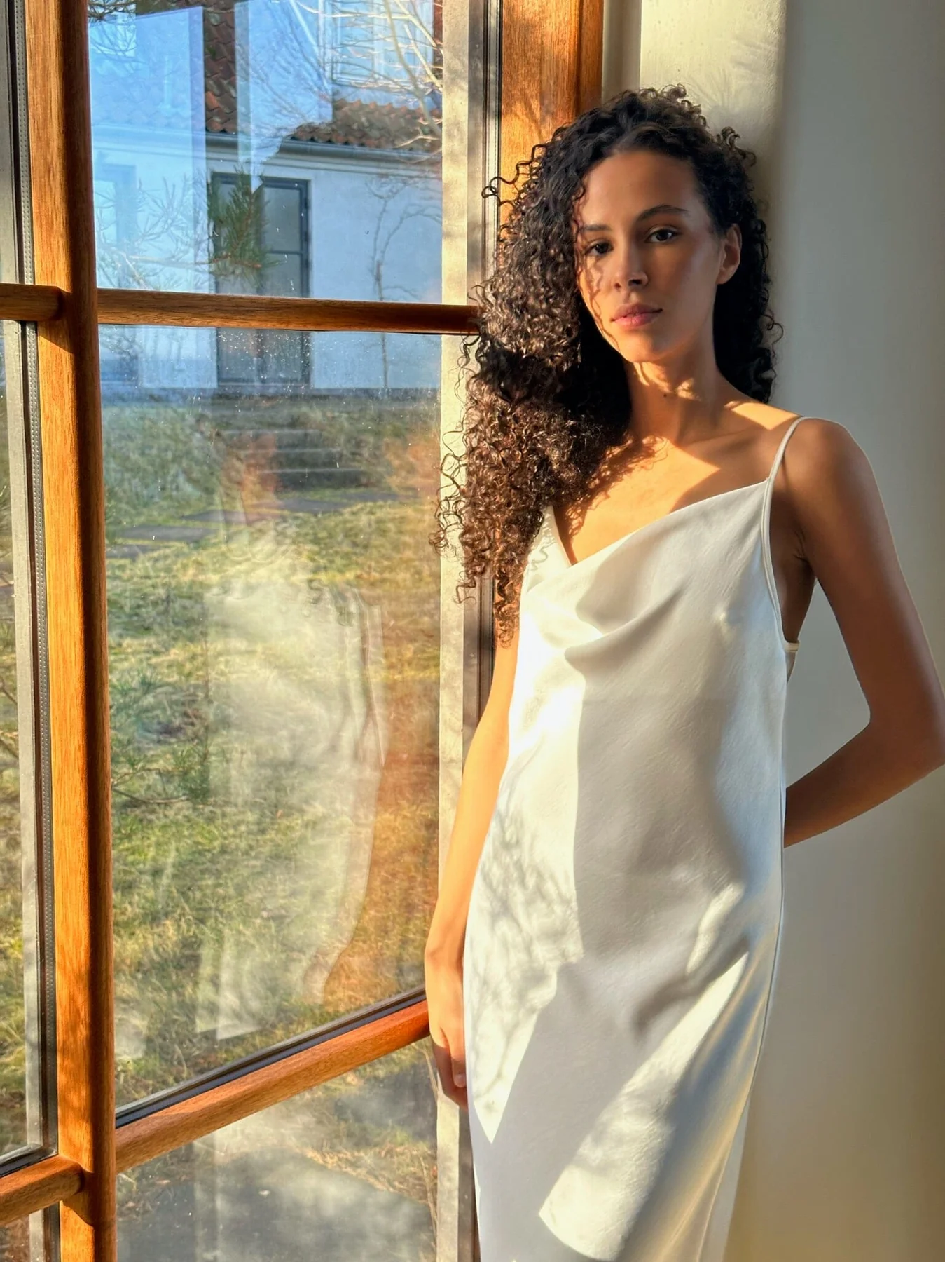Neo Noir Marina Heavy Sateen Dress