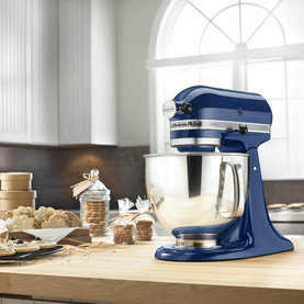 Batedeira KitchenAid KSM150PSBW Artisan Series de 5 litros com cabeça inclinável, cor Azul Salgueiro
