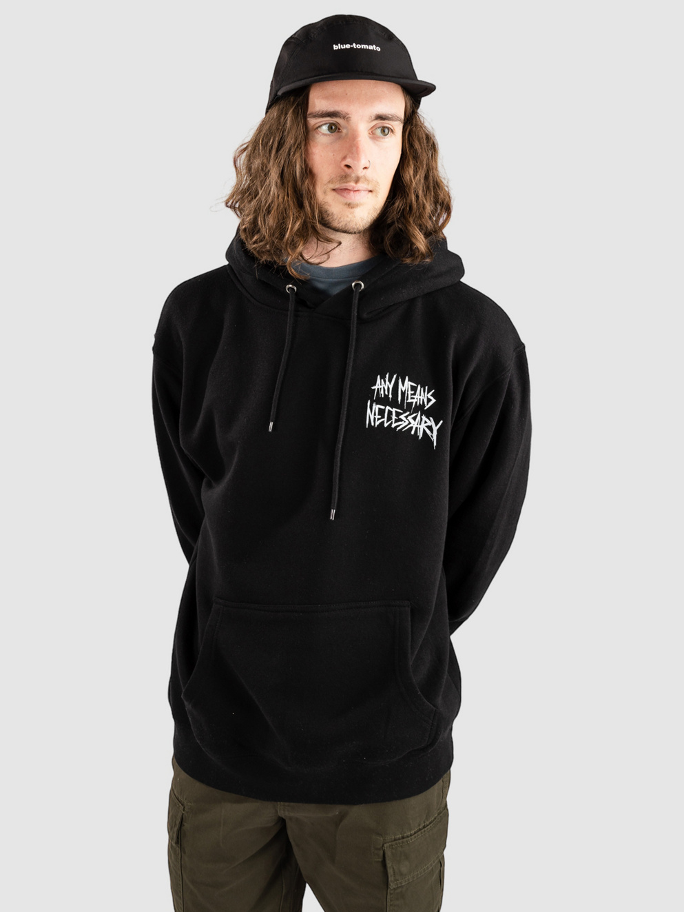 Any Means Necessary I Can Always Make You Smile Hoodie black