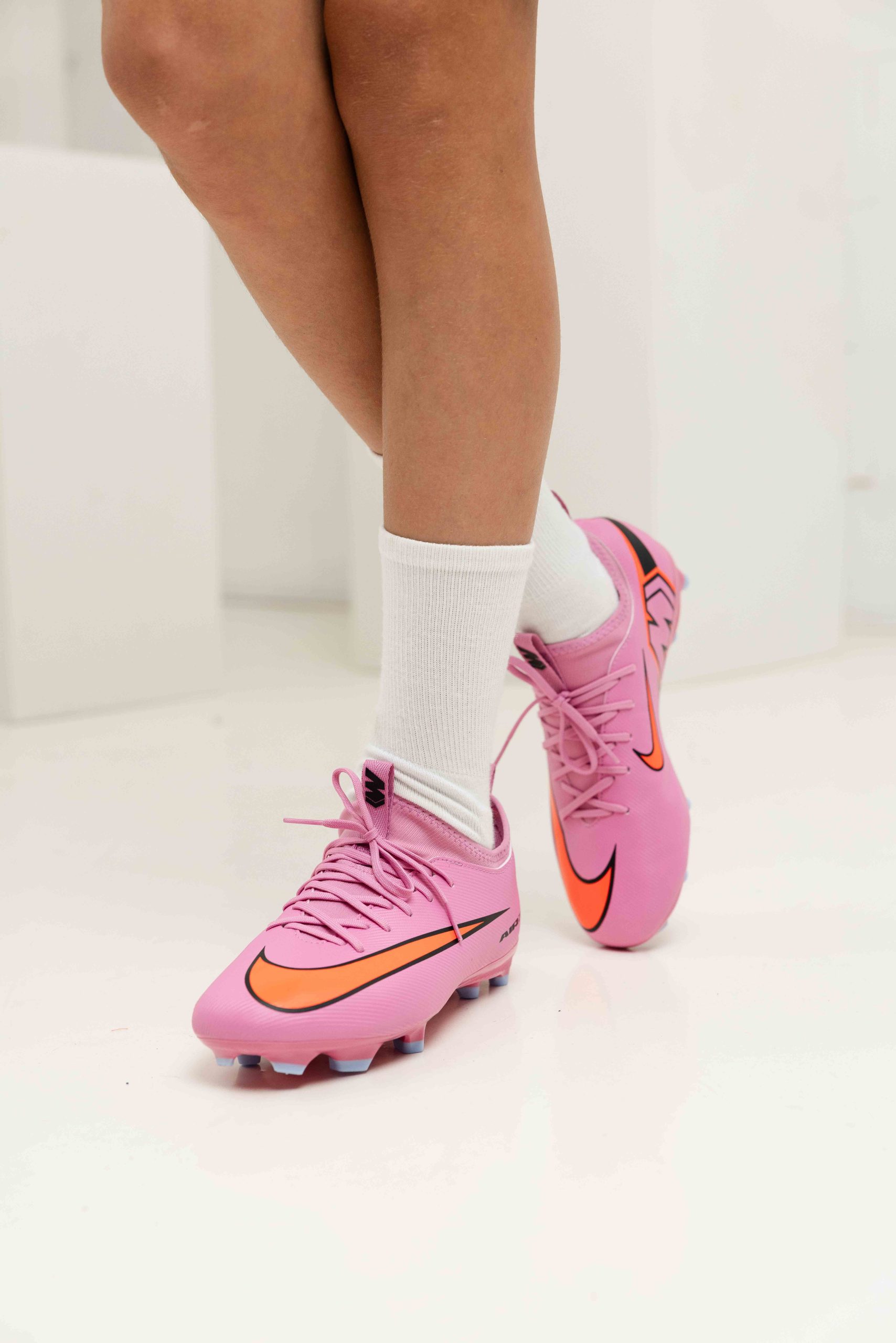 Nike Zoom Mercurial Vapor 16 Academy FG/MG Voetbalschoenen Junior Roze