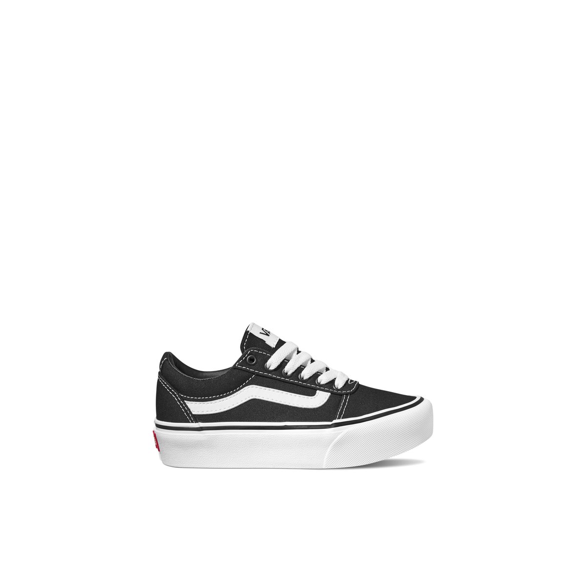 VANS-Platform-jg-Baskets - Talon plat - Noir/Blanc