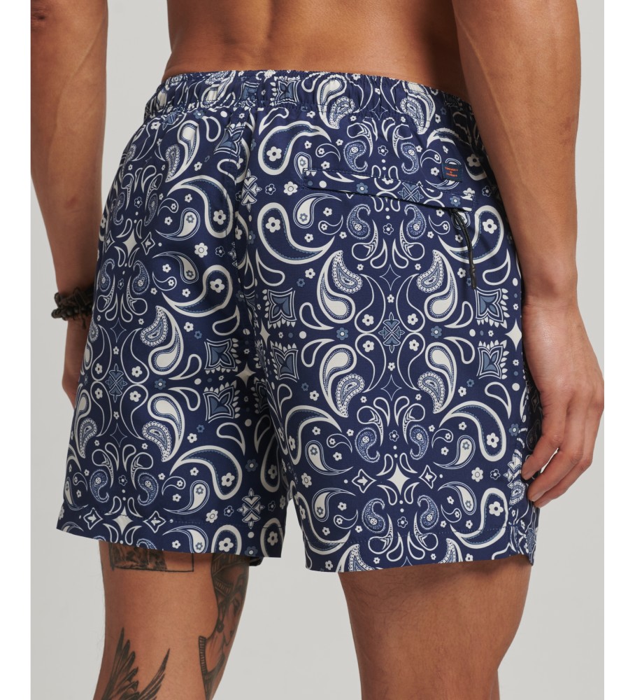 Maiô Superdry feito de material reciclado, preto