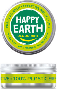 Happy Earth 100% Natural Deo Balm Bergamot 45GR