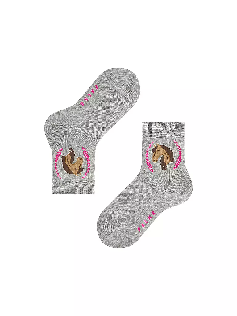 FALKE Mädchen Socken light grey hellgrau