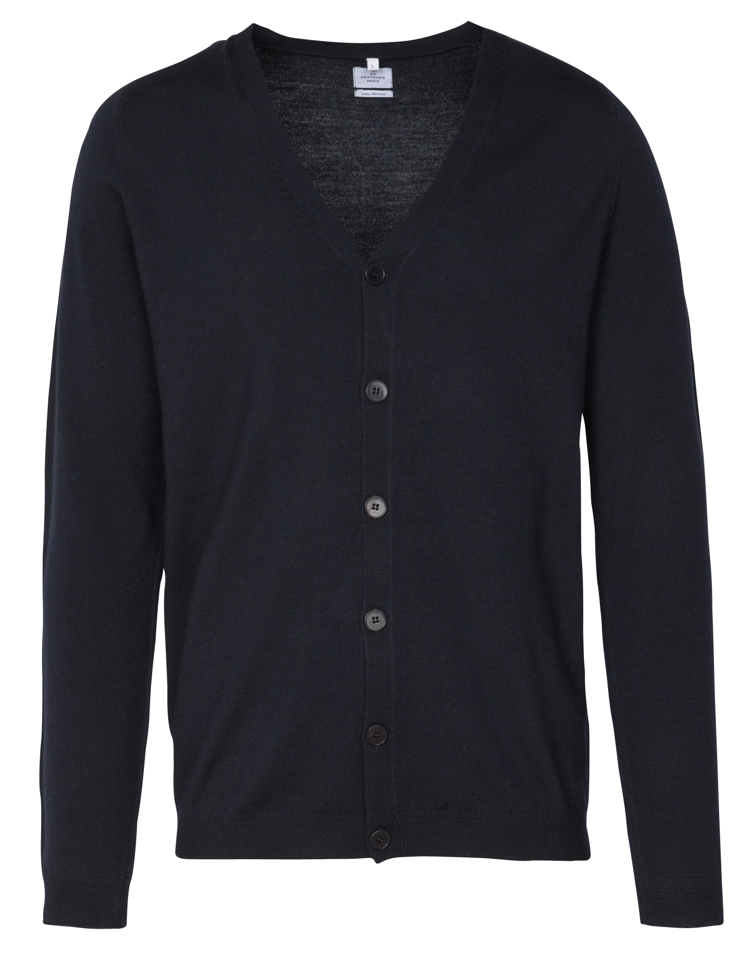 Gilet ouvert en laine | Bleu