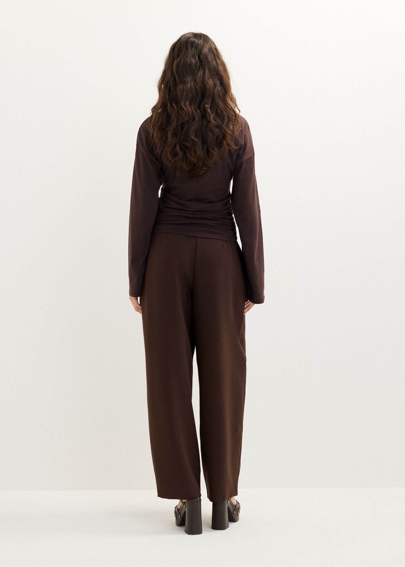 Longsleeve met zijplooi