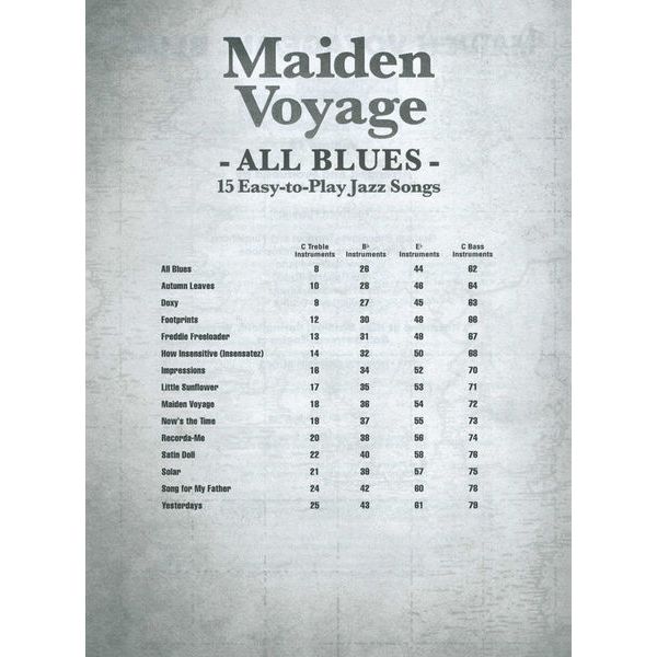 Hal Leonard Jazz Play Along Maiden Voyage
