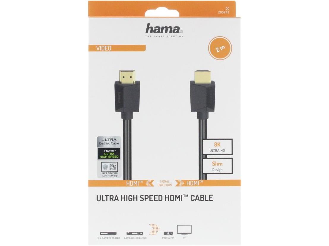 CABO HDMI HAMA 00205242 8K SLIM DESIGN 2MT