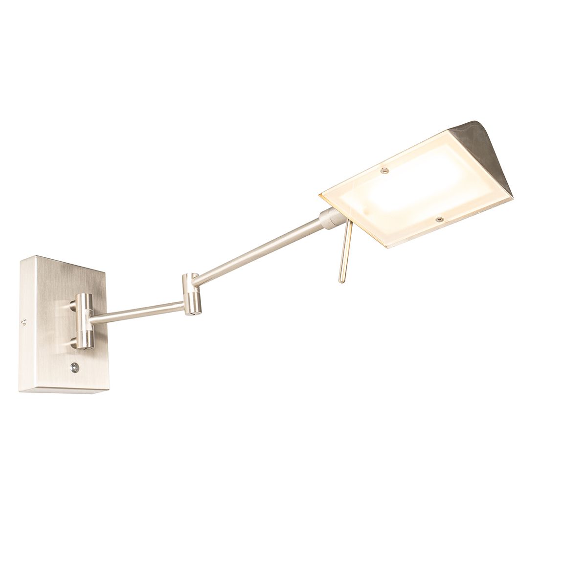 Design wandlamp staal incl. LED dimbaar - Notia