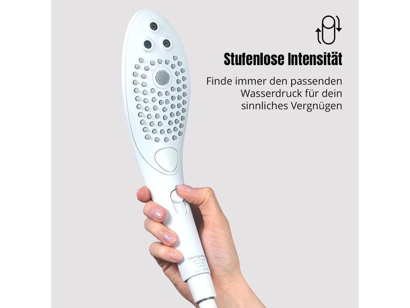 Womanizer Vibrator Wave White Hochwertiger Klitoris-Vibrator in Form einer Duschbrause