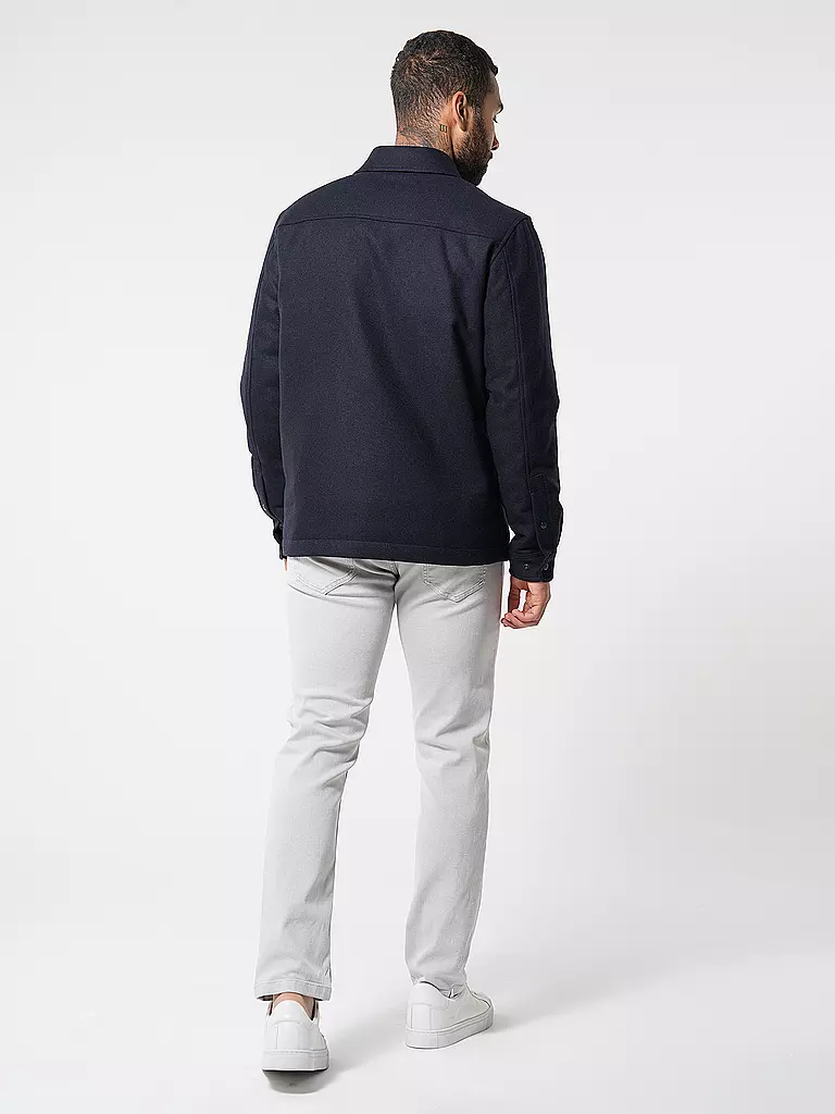 WOOLRICH Daunenjacke - Overshirt ALASKAN MELTON blau
