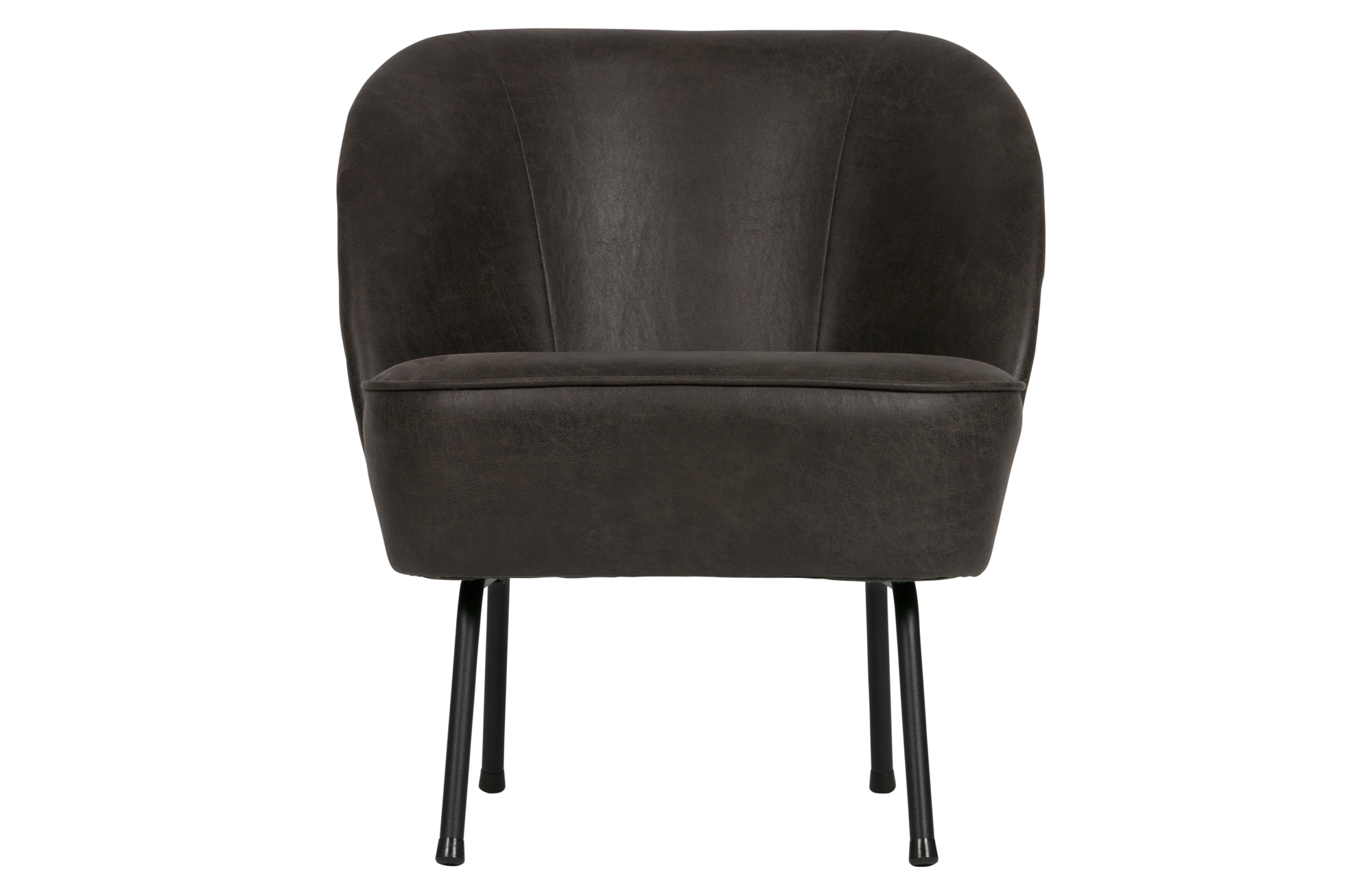 Fauteuil Vogue leer - Zwart