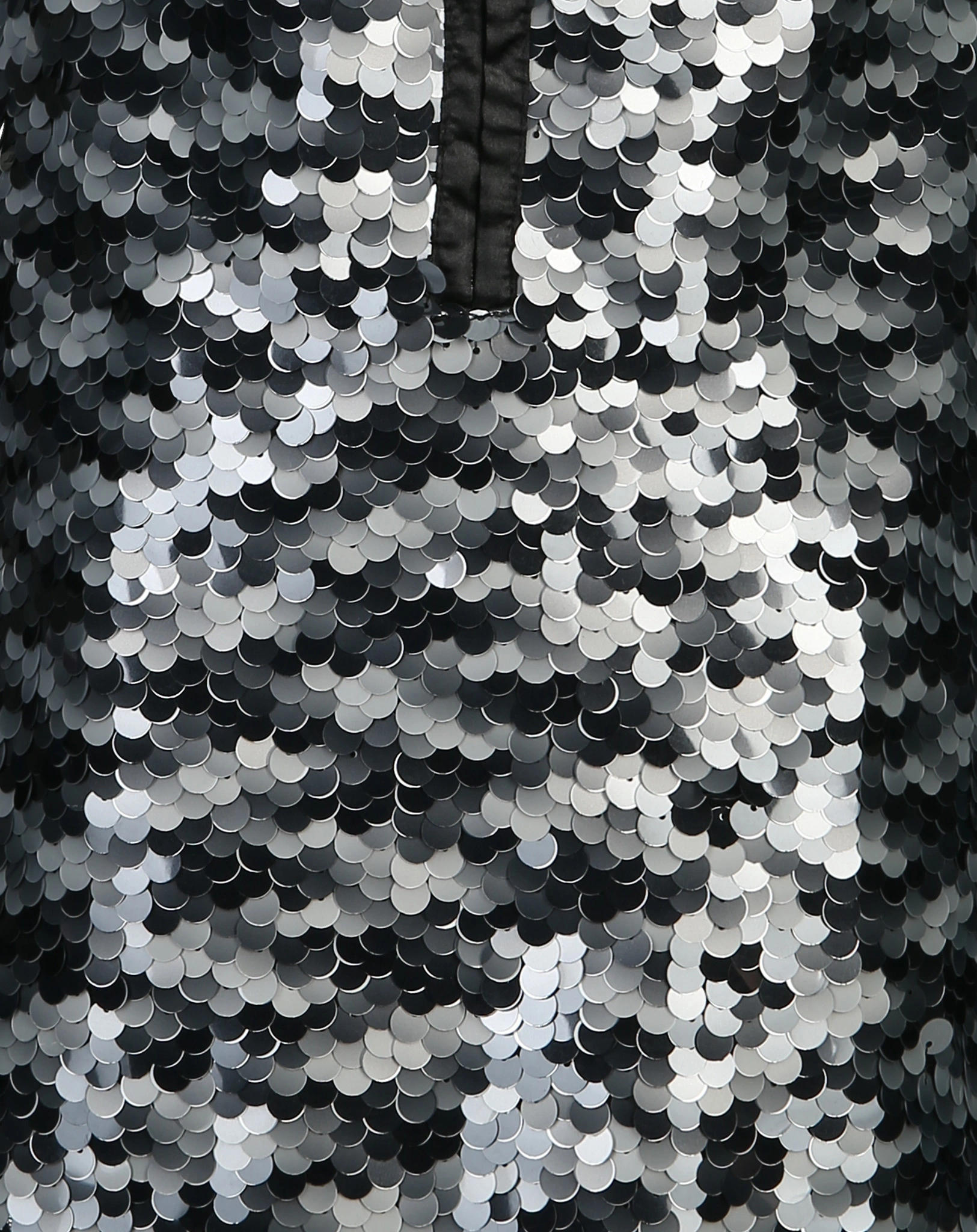 Kleid SILVER mit Pailletten in schwarz