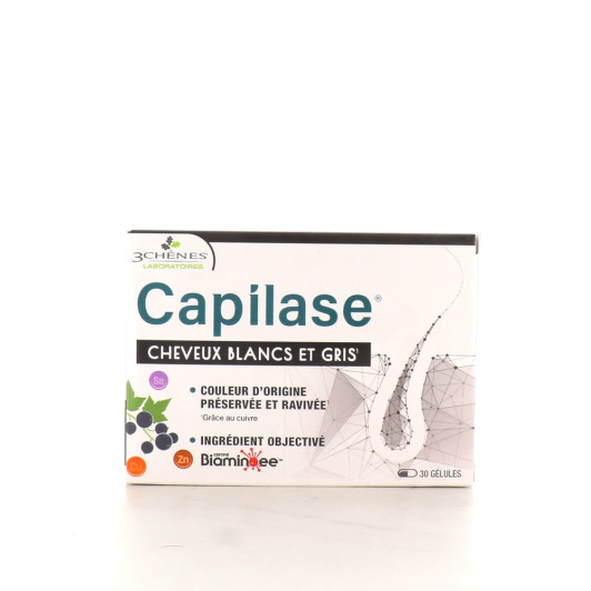 Les 3 Chenes Capilase cheveux blancs et gris - Complément alimentaire