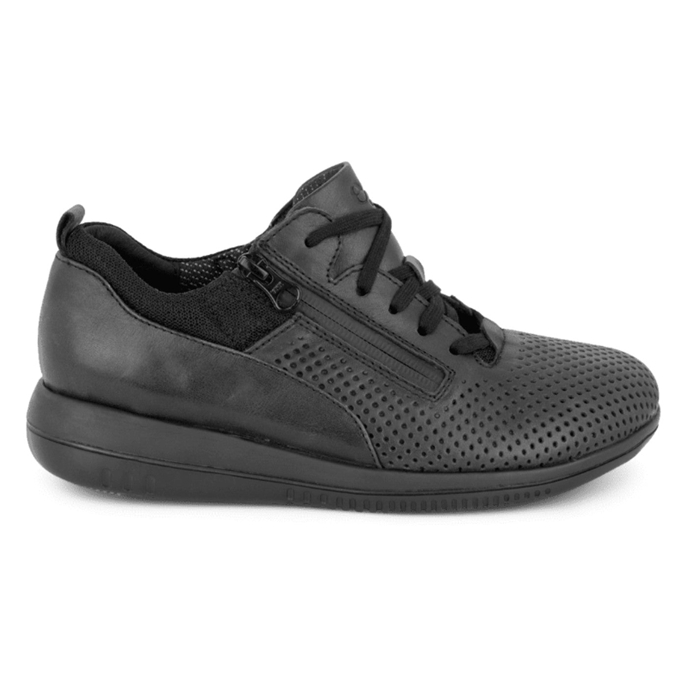 Leaf Lace Sneakers, kvinder, sort