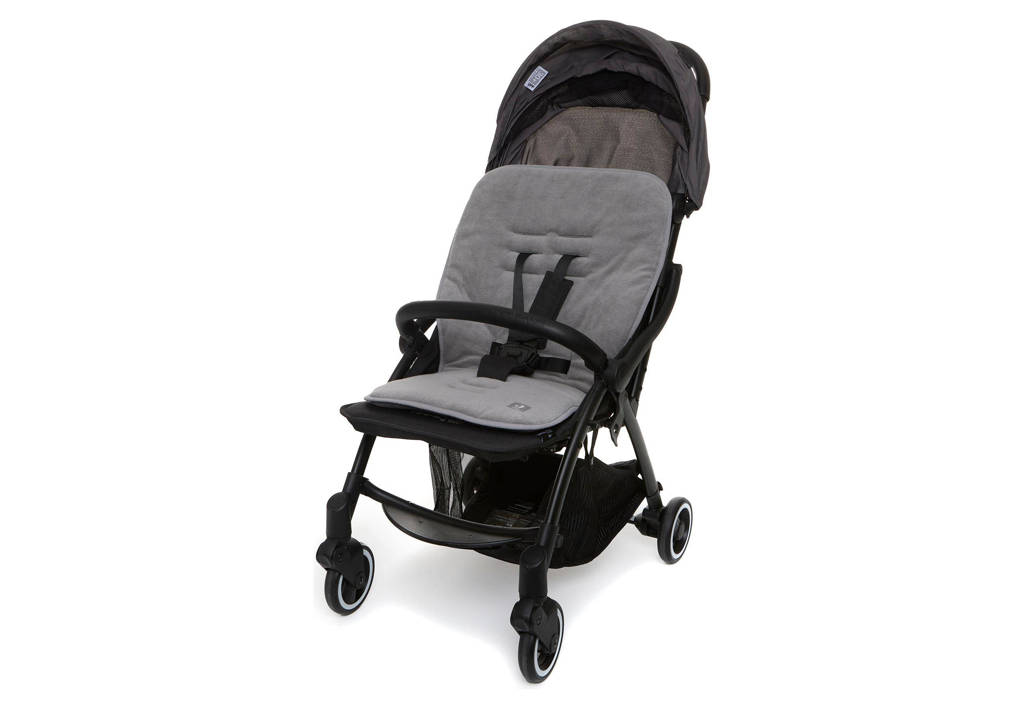 inlegger voor buggy/wandelwagen badstof Storm Grey