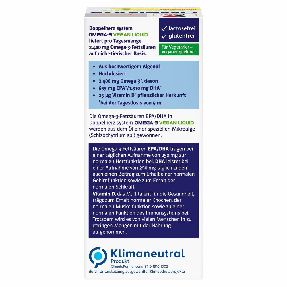 Doppelherz® system Omega-3 vegan Algenöl flüssig