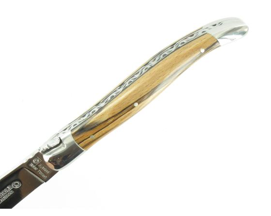 Laguiole 12 cm Bois d'Aubrac - 2 mitres Couteau de poche par Laguiole en Aubrac