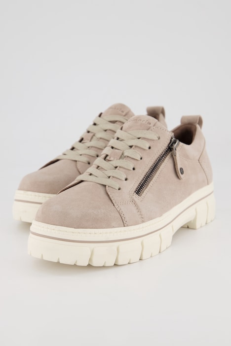 Tamaris Halbschuhe, Lederoptik, Zipper, Weite H