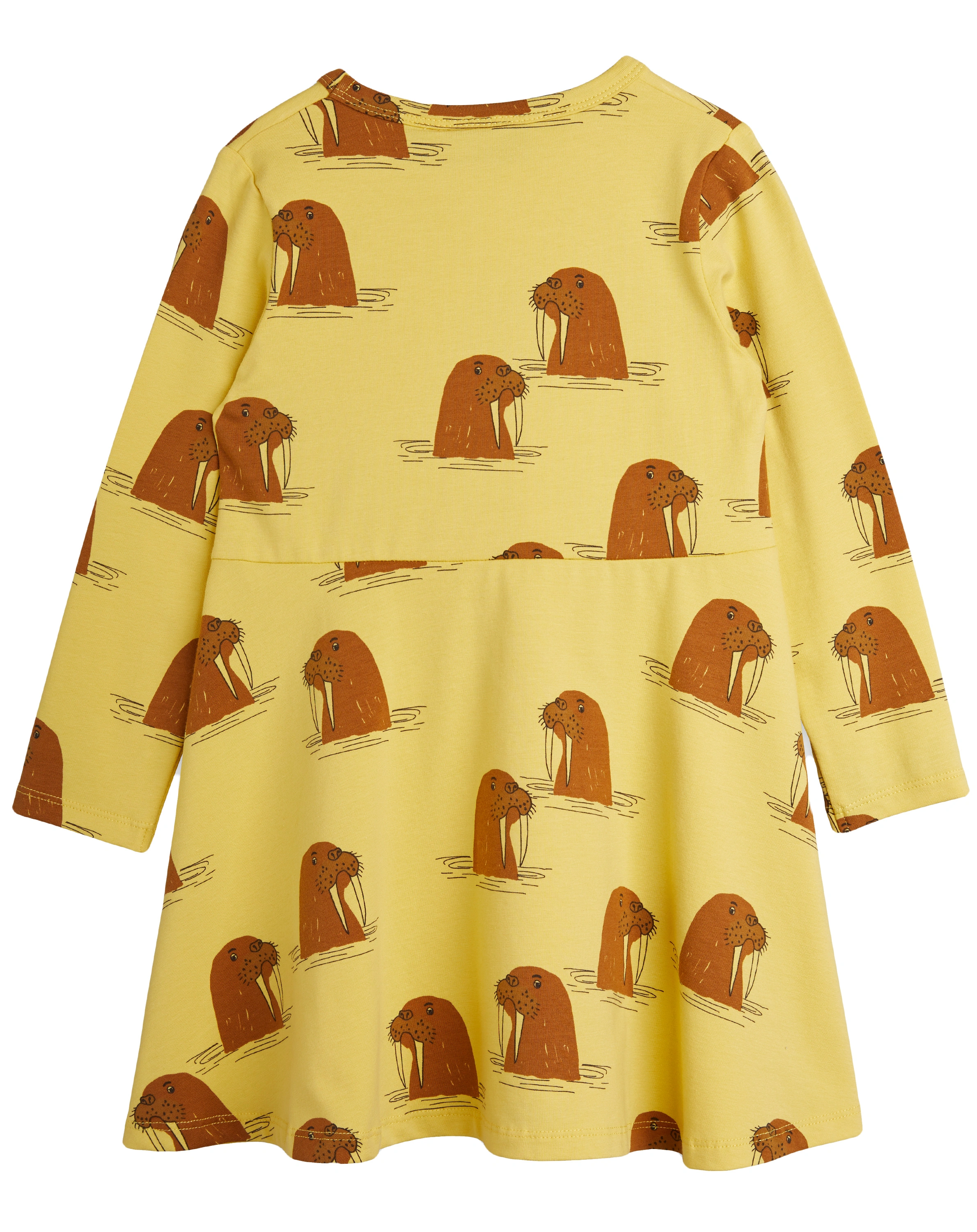 Langarm-Kleid WALRUS in gelb