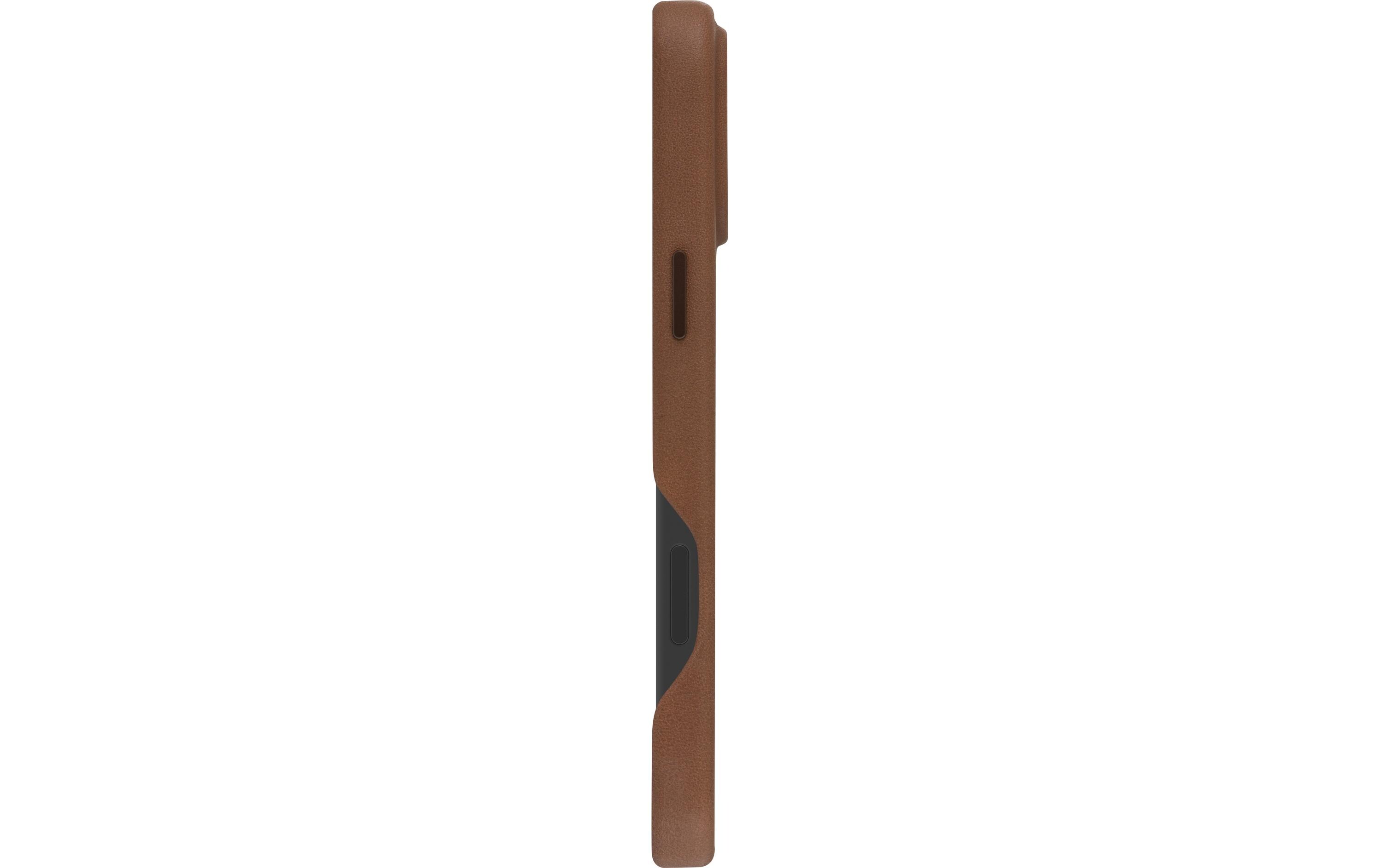 Book Cover Roskilde iPhone 16 Pro Max BraunSchutzhülle aus Leder mit MagSafe-Funktion für das Apple iPhone 16 Pro Max
