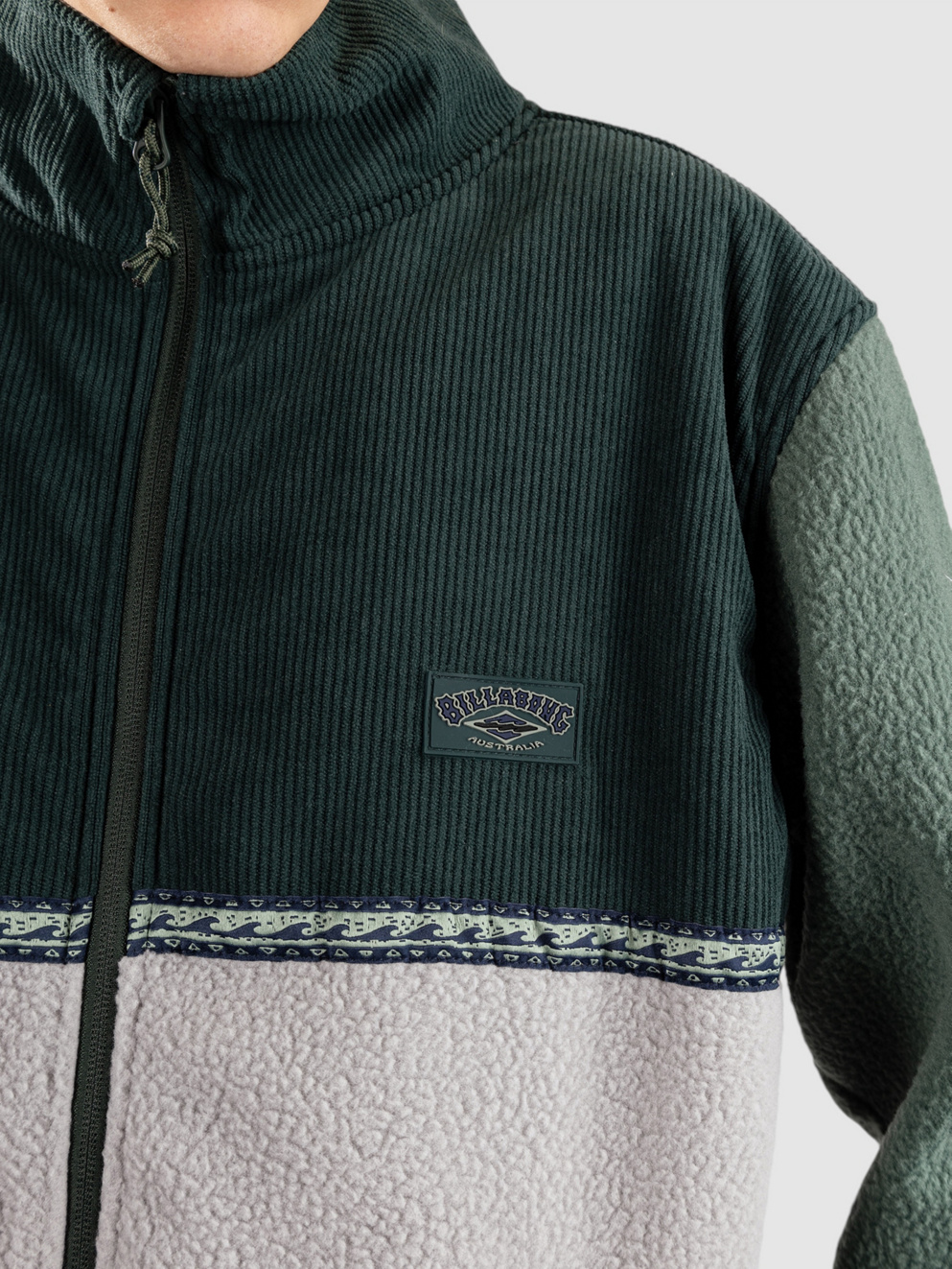 Billabong Boundary Trail Zip Sweater forest green