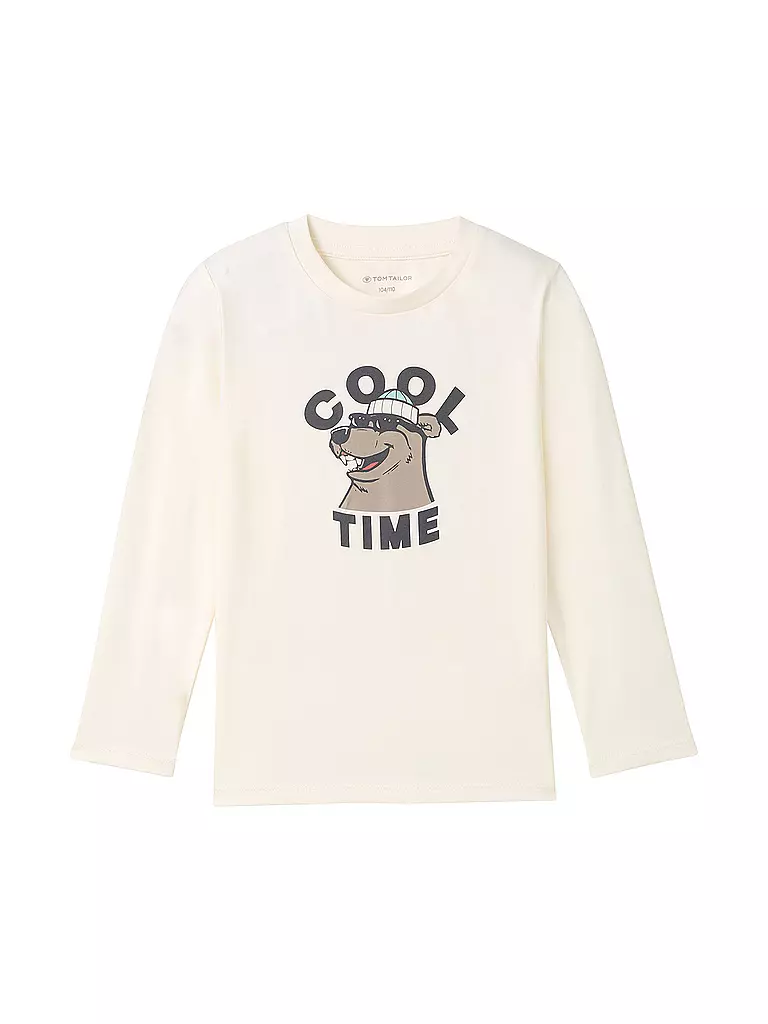 TOM TAILOR Jungen Langarmshirt  creme