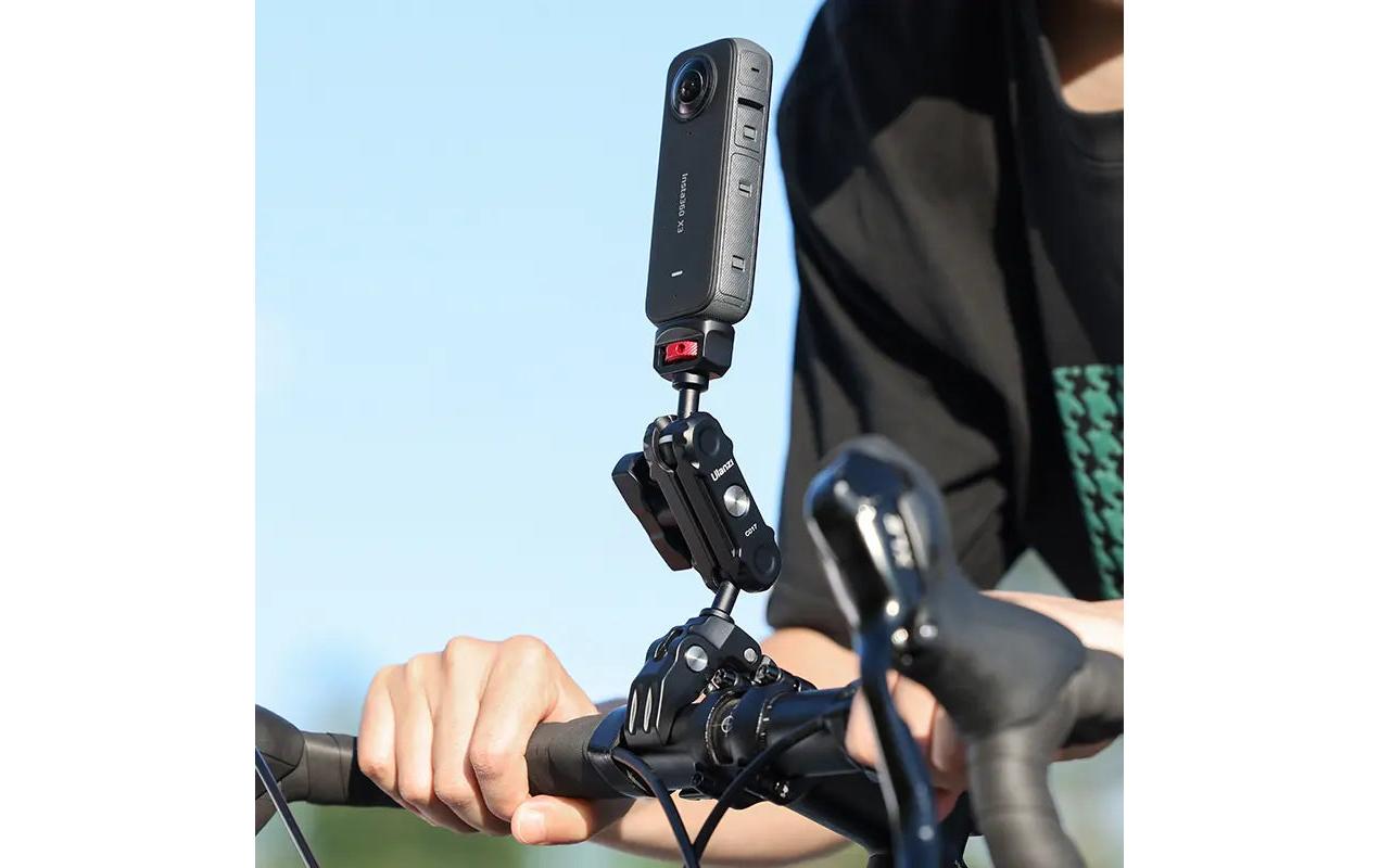 Super-Klemme mit Dual Ballhead Magic ArmUniversal Doppelklammer