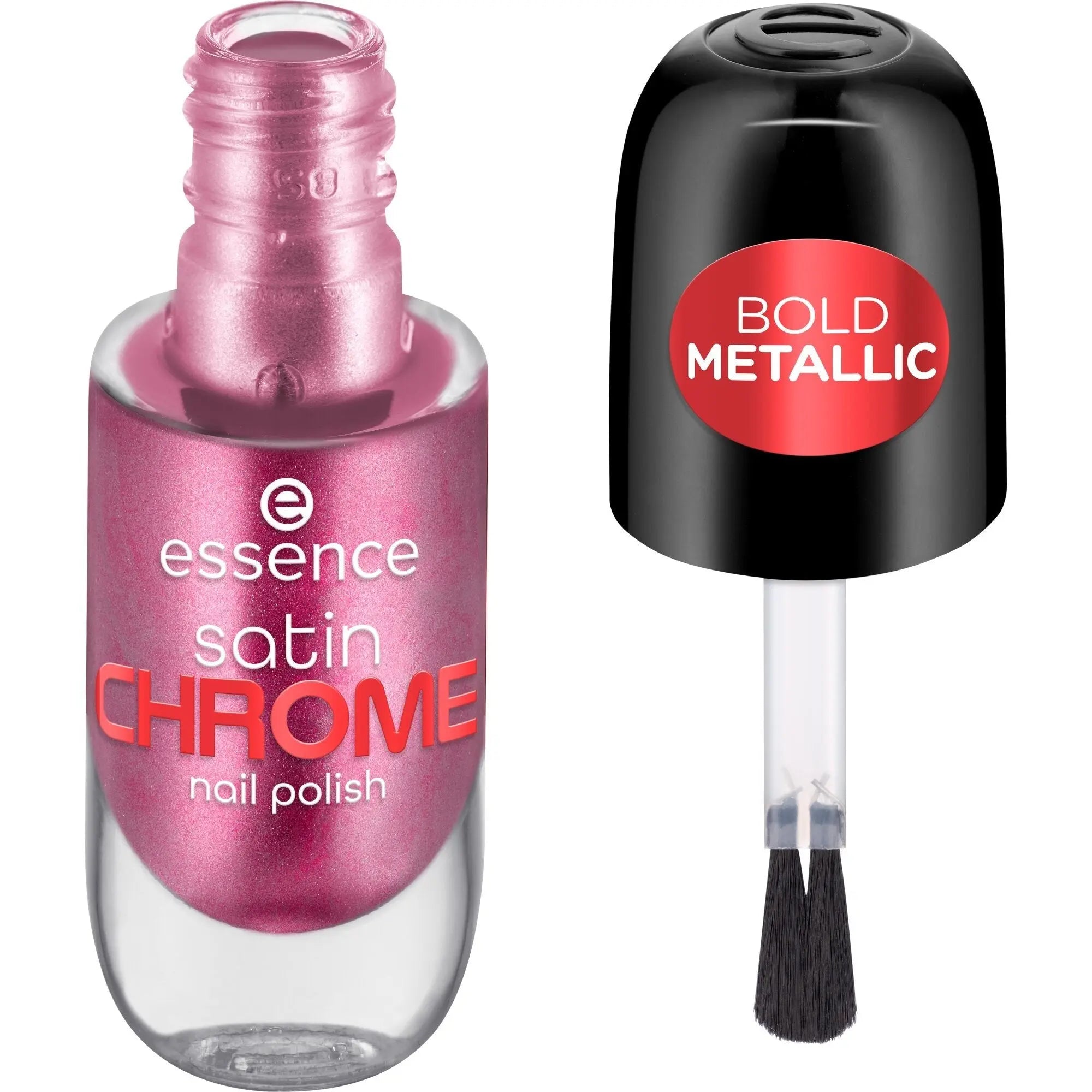 Satin Chrome Nail Polish 03 Meta Maroon