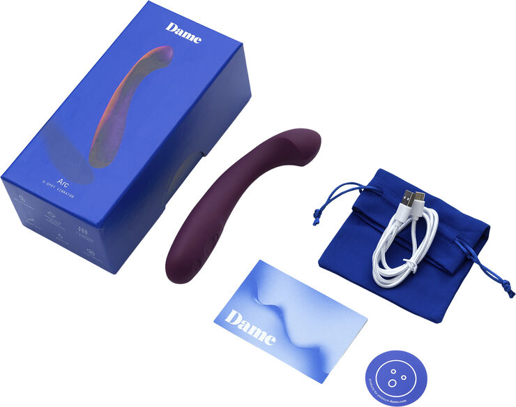 Dame Products Dame Products - Arc G-Spot Vibrator Berry Blue