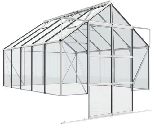 Kas Vitavia Cassandra 8300, enkelvoudig veiligheidsglas 3 mm, 257 x 323 cm, zilver