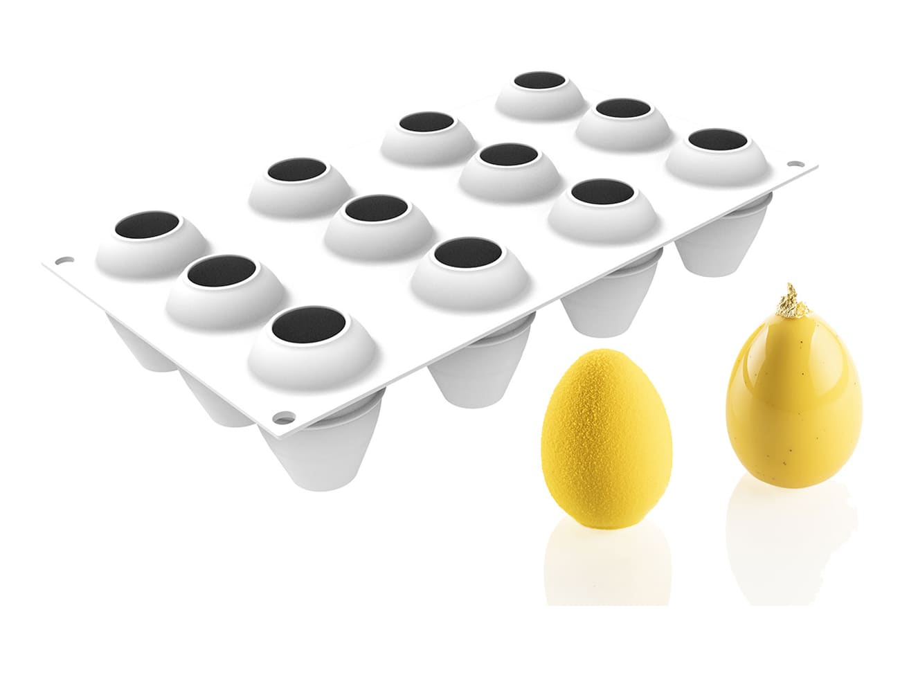 Moule silicone - 12 oeufs - 30 x 17,5 cm - Silikomart