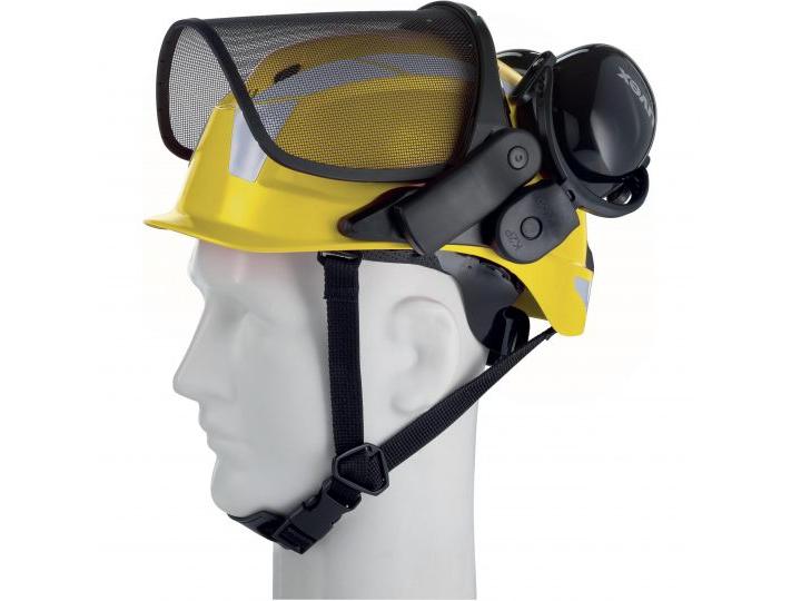 uvex Schutzhelm Pheos Forestry, Gelb Forsthelm Komplettset