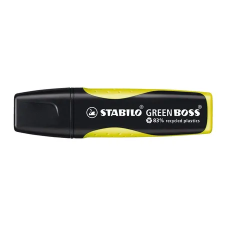 Umweltfreundlicher Textmarker - STABILO GREEN BOSS - Einzelstift - gelb