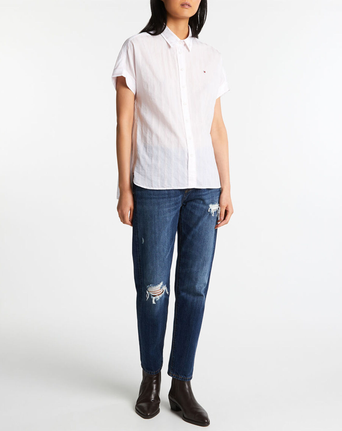 Tommy Hilfiger Chemise classique Strip rose clair