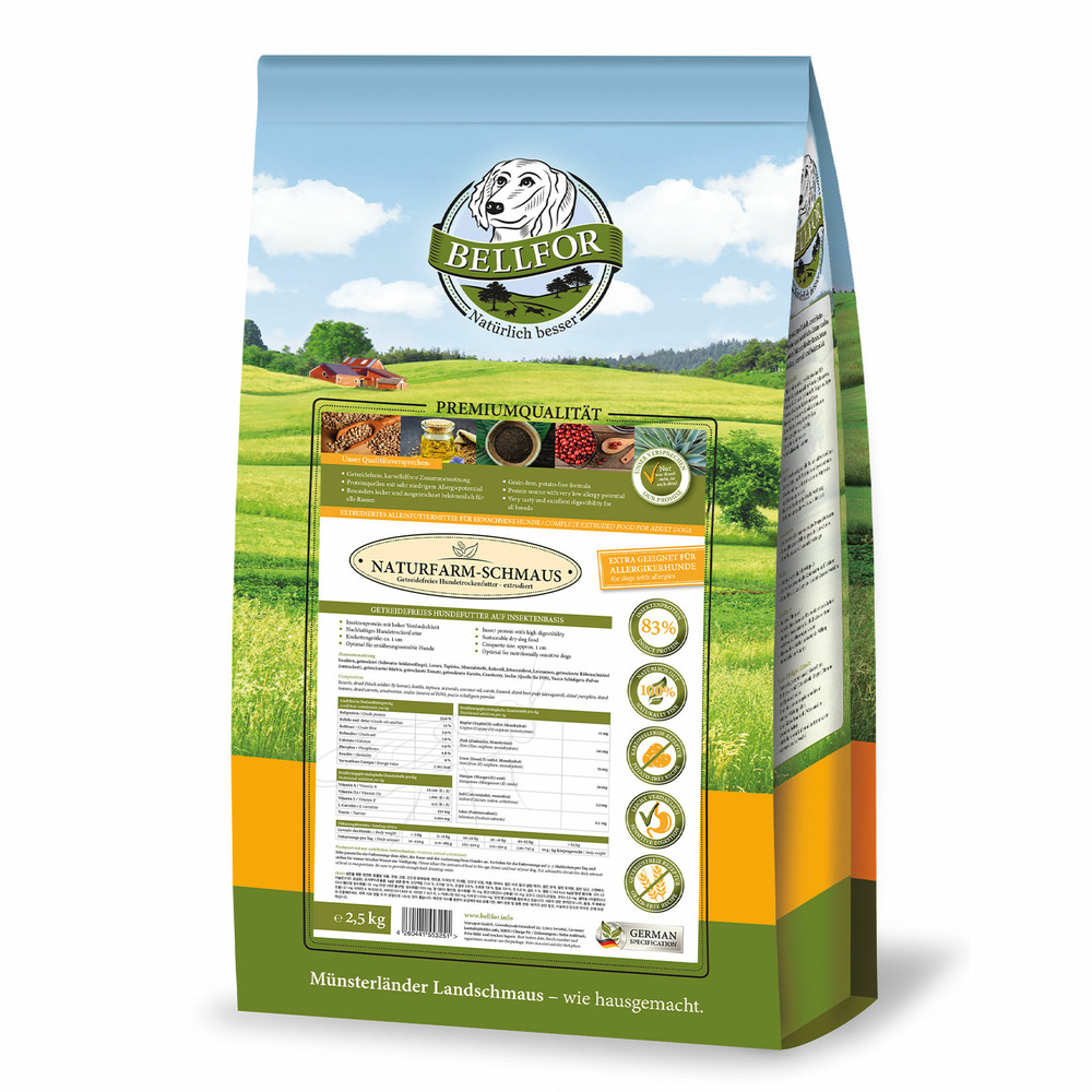 Nourriture sèche aux insectes - naturfarm-schmaus - 2,5 kg