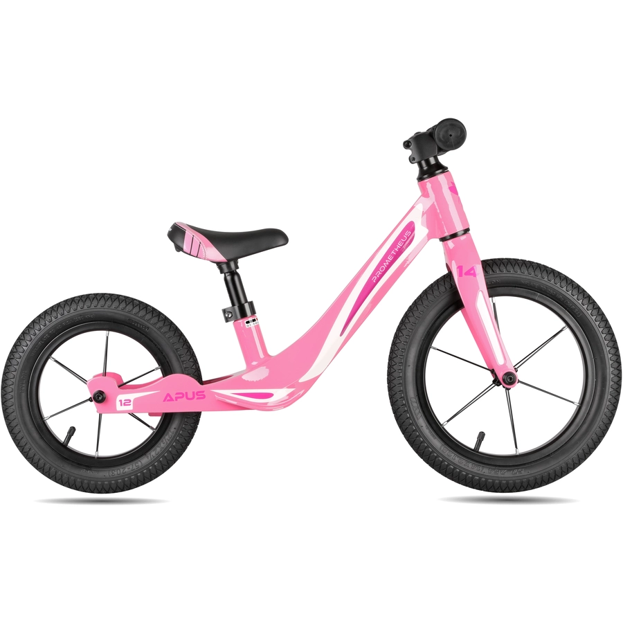 PROMETHEUS BICYCLES® Kinderlaufrad 1412, Rosa, Modell APUS