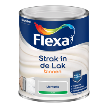 Flexa Strak in de Lak binnenlak mat lichtgrijs 750 ml