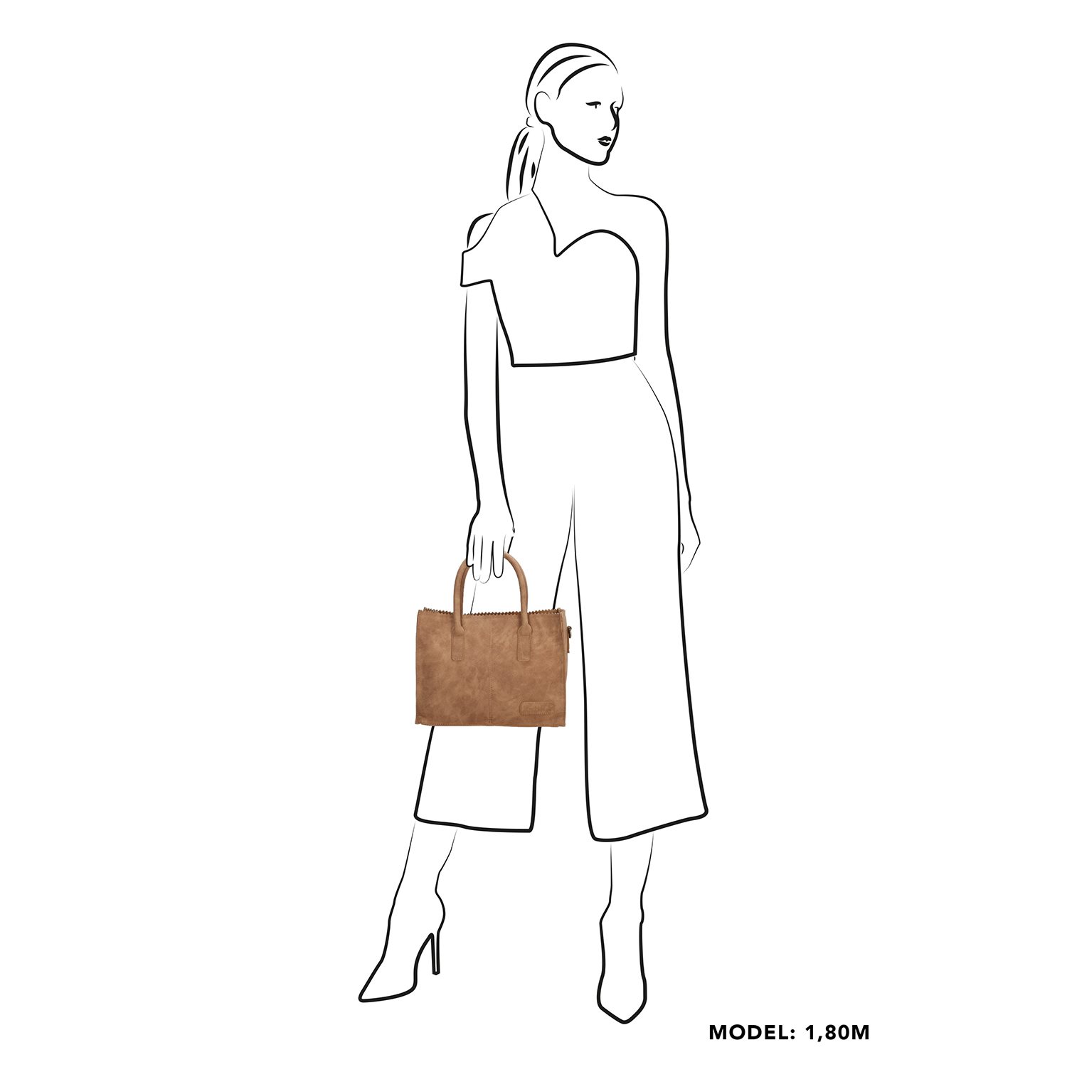 Zebra Trends Lisa XS Handtas camel