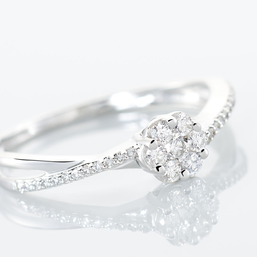 Bague Nusa Or Blanc Diamant