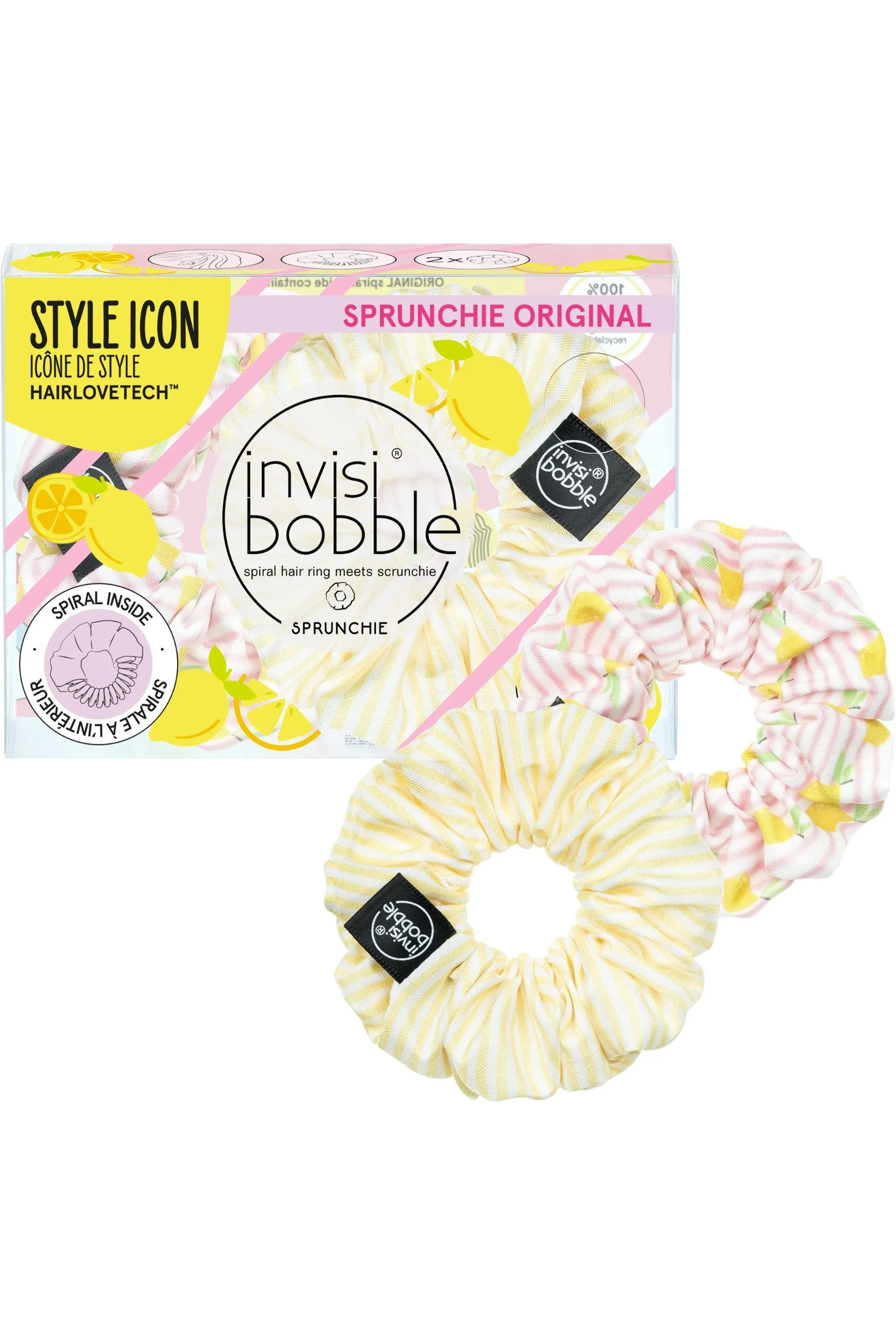 Invisibobble Duo d’élastiques à cheveux Sprunchie Simply the Zest