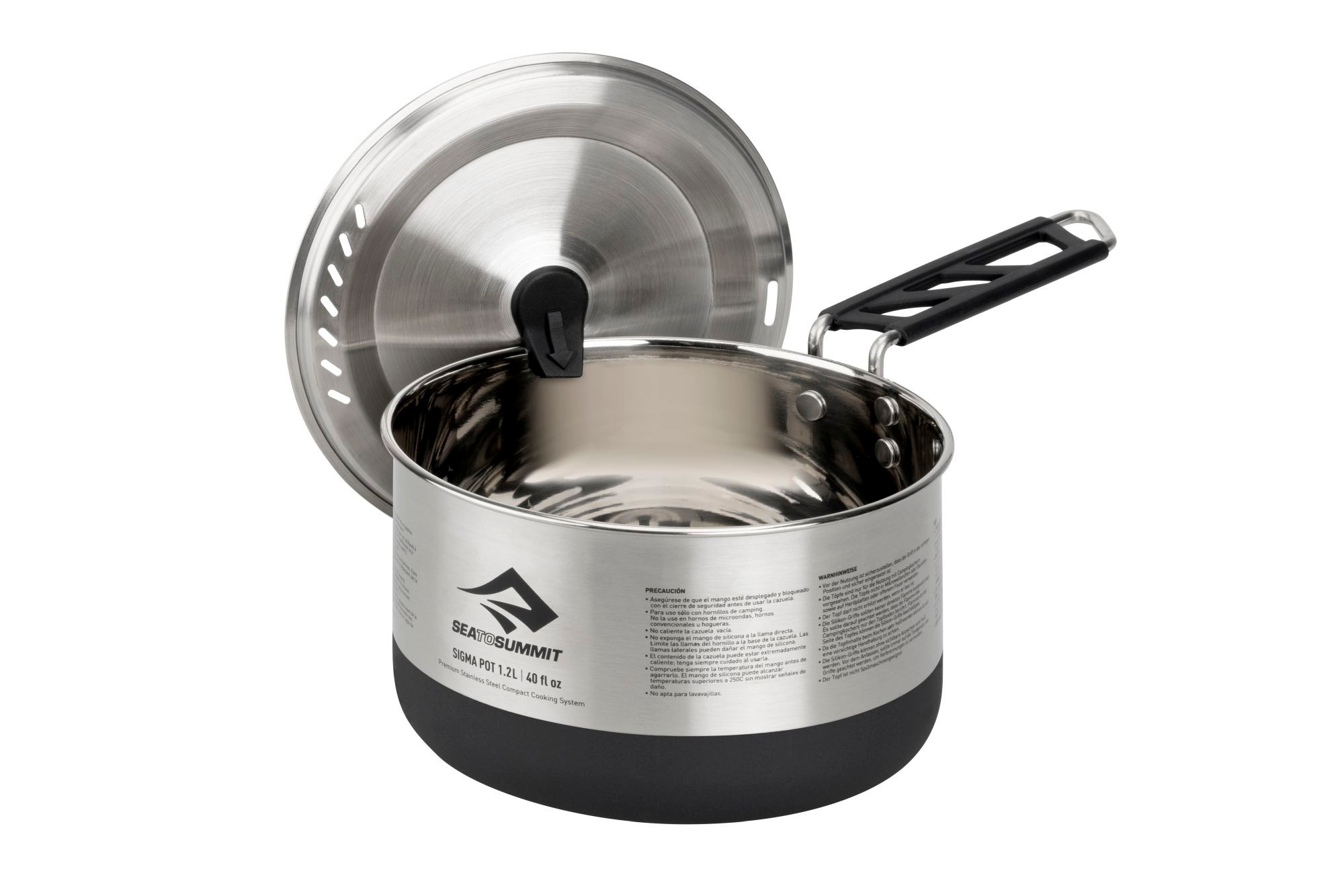 Sea to Summit Sigma Pot Edelstahl Kochtopf 1,2 Liter
