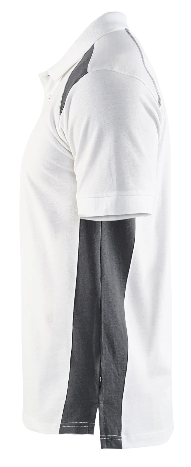Blåkläder332410501098S Poloshirt - Wit/Donkergrijs - S