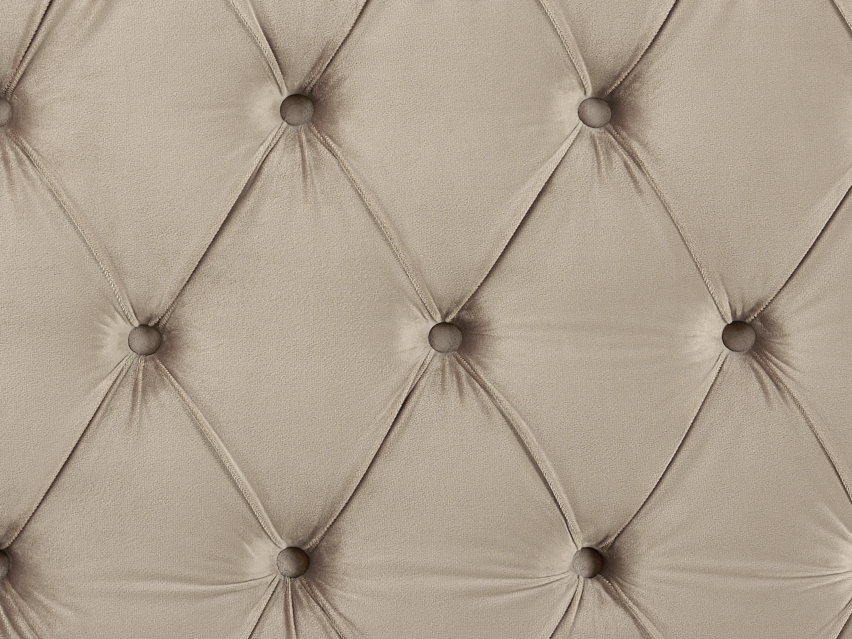 Bed Fluweel AYETTE 180 x 200 cm Taupe