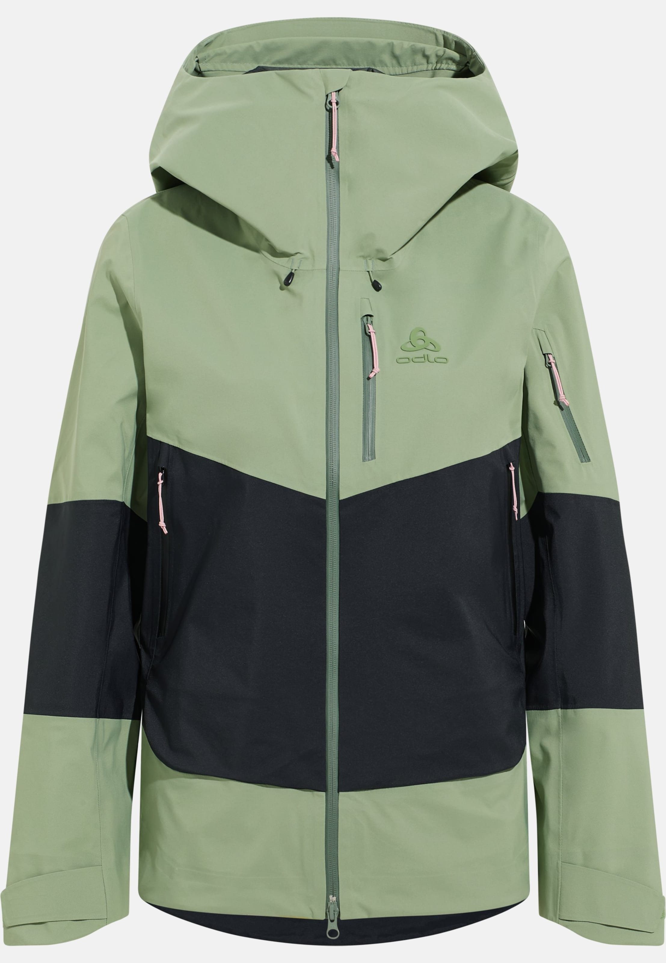 X-Alp 3L Hardshell Ski-Jacke in matte green - black