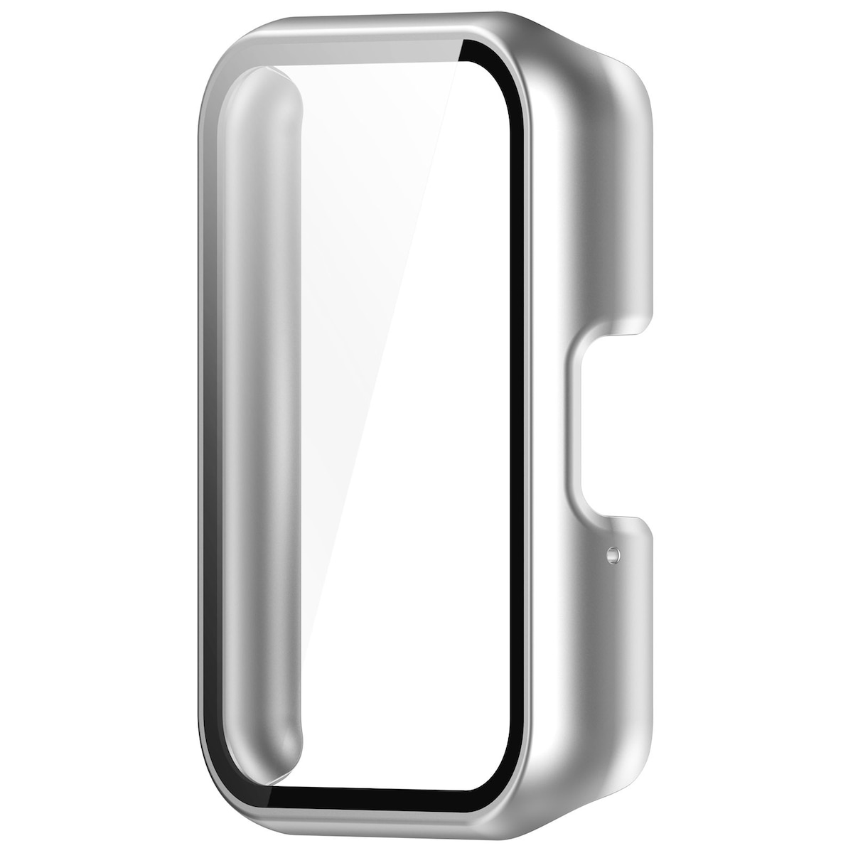 Veske med skjermbeskytter i herdet glass til Samsung Galaxy Fit 3 (SM-R390) Sølv