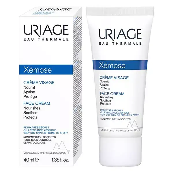 Creme facial nutritivo Uriage Xémose para pele seca e atópica 40ml