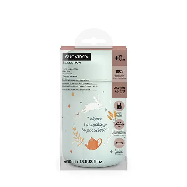 Suavinex, Wonderland, Pote Térmico - Azul Wonderland - 350ml