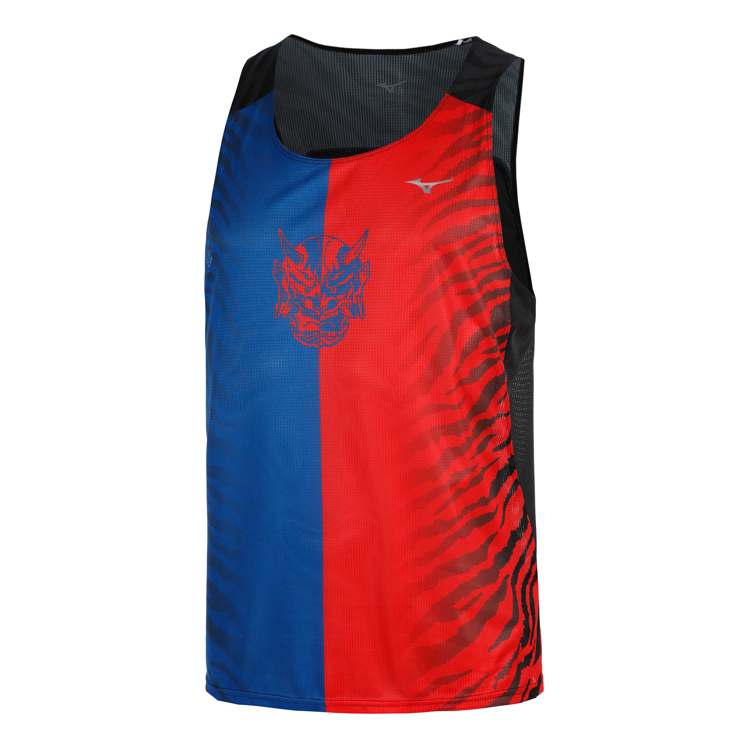 Mizuno DryAeroFlow Graphic Tank Maillot De Course Hommes - Rouge , Bleu