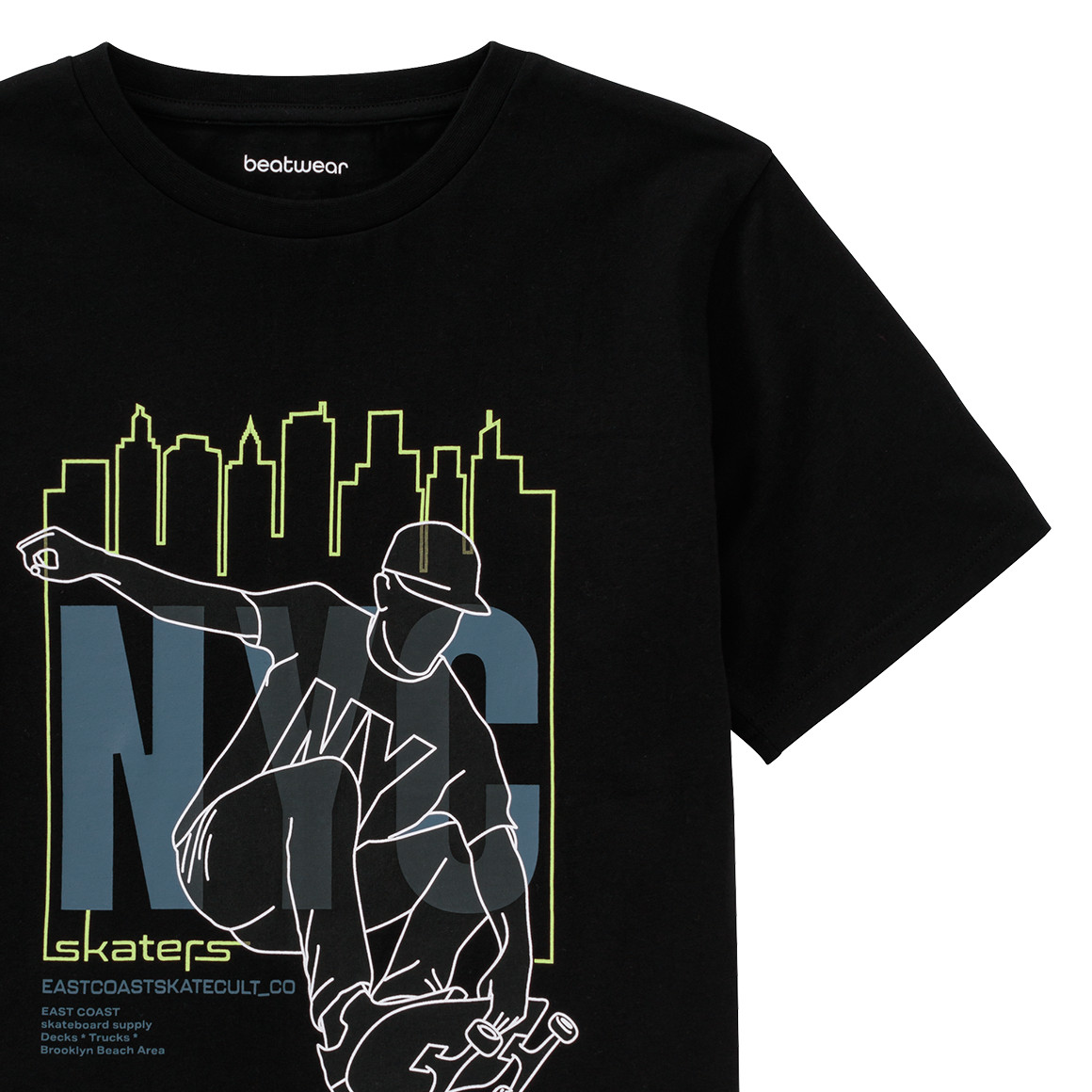 Beatwear Jungen T-Shirt mit Prints schwarz